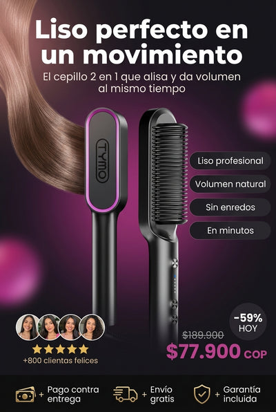 Cepillo Plancha Alisador TYM 2en1