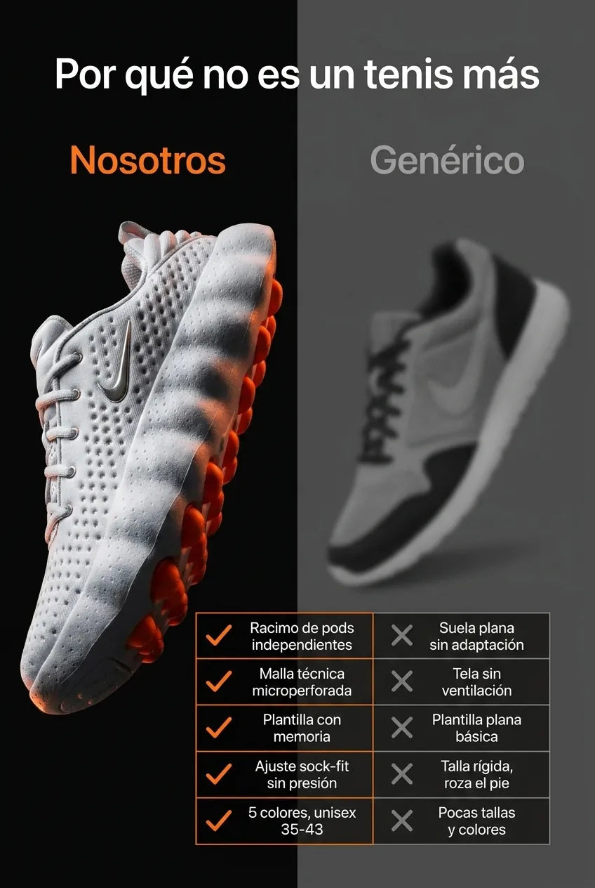 Comparativa NIKE MIND 002 vs tenis genérico