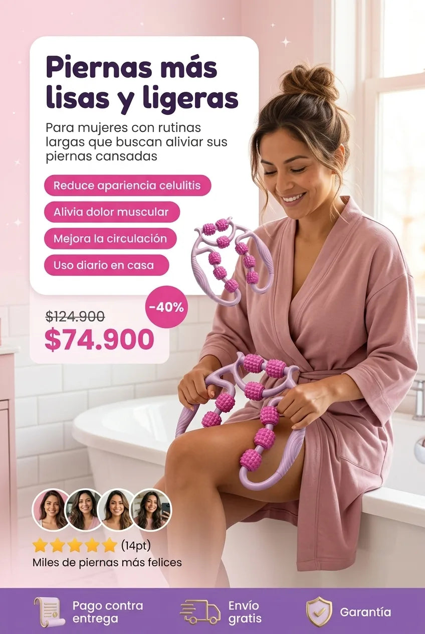 Masajeador anticelulítico Sculpt 360 Pro, 20 rodillos, oferta 40% off