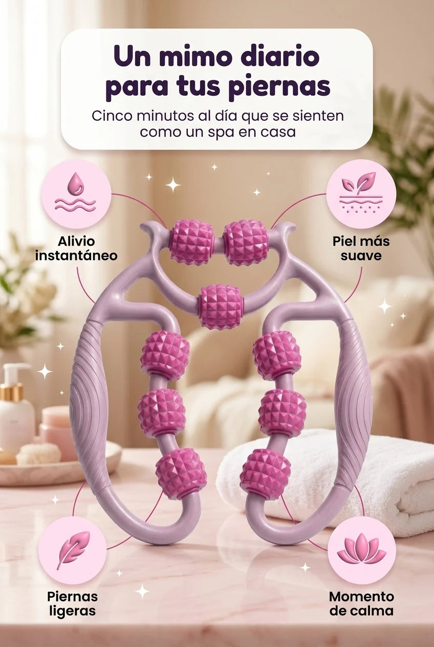 Beneficios del masajeador anticelulítico: alivio, piel suave, piernas ligeras, calma