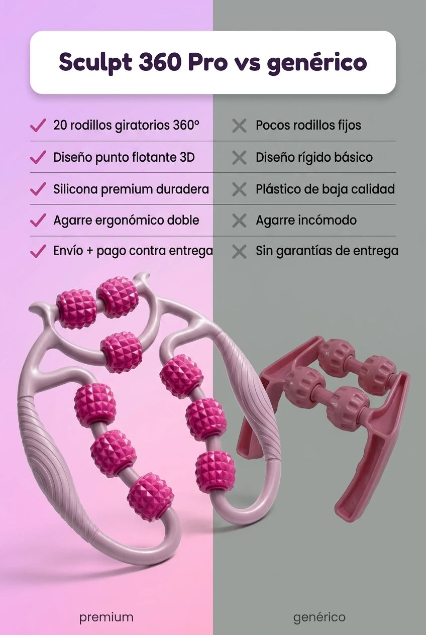 Comparativa Sculpt 360 Pro vs masajeador genérico