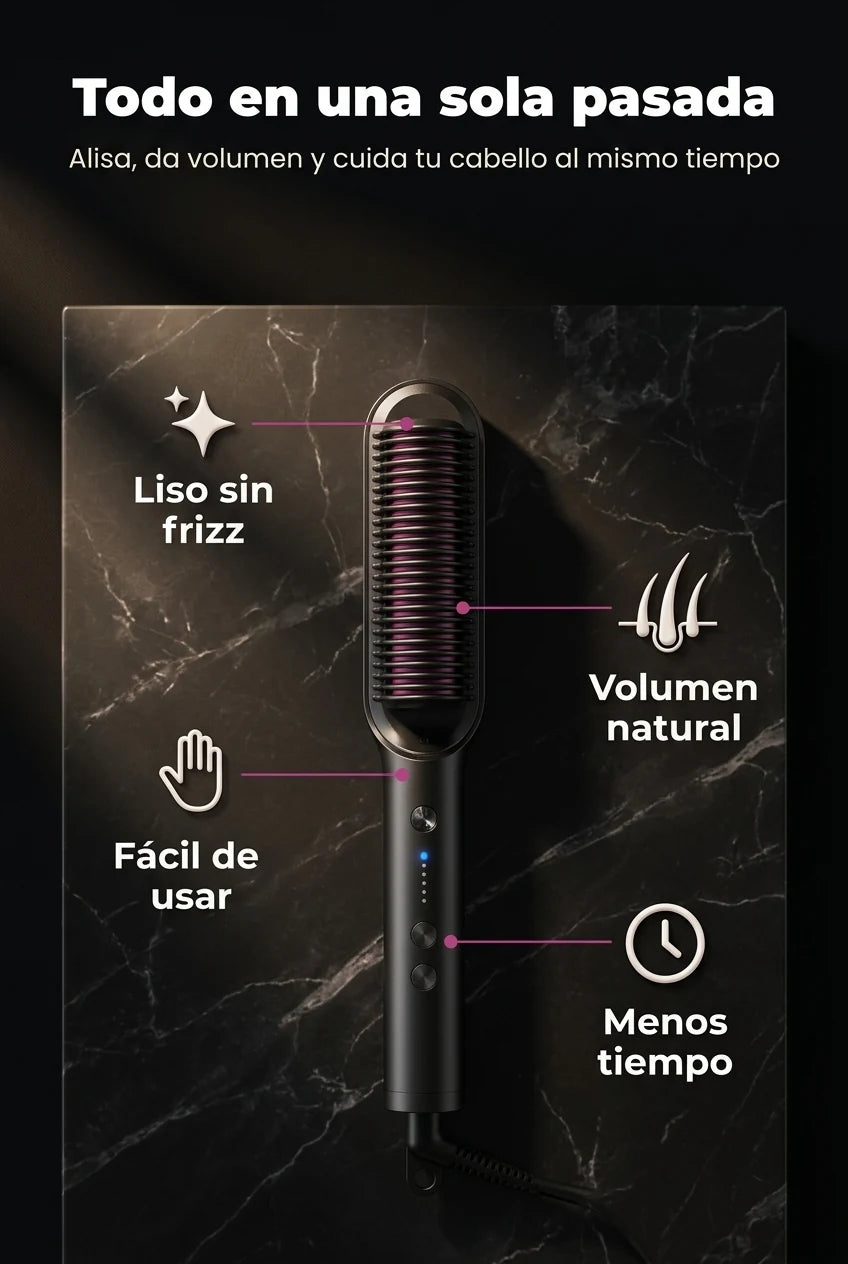 Beneficios del Cepillo Plancha Alisador TYM 2en1