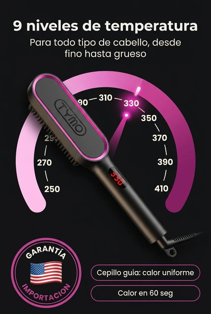 Cómo funciona el Cepillo Plancha Alisador TYM 2en1