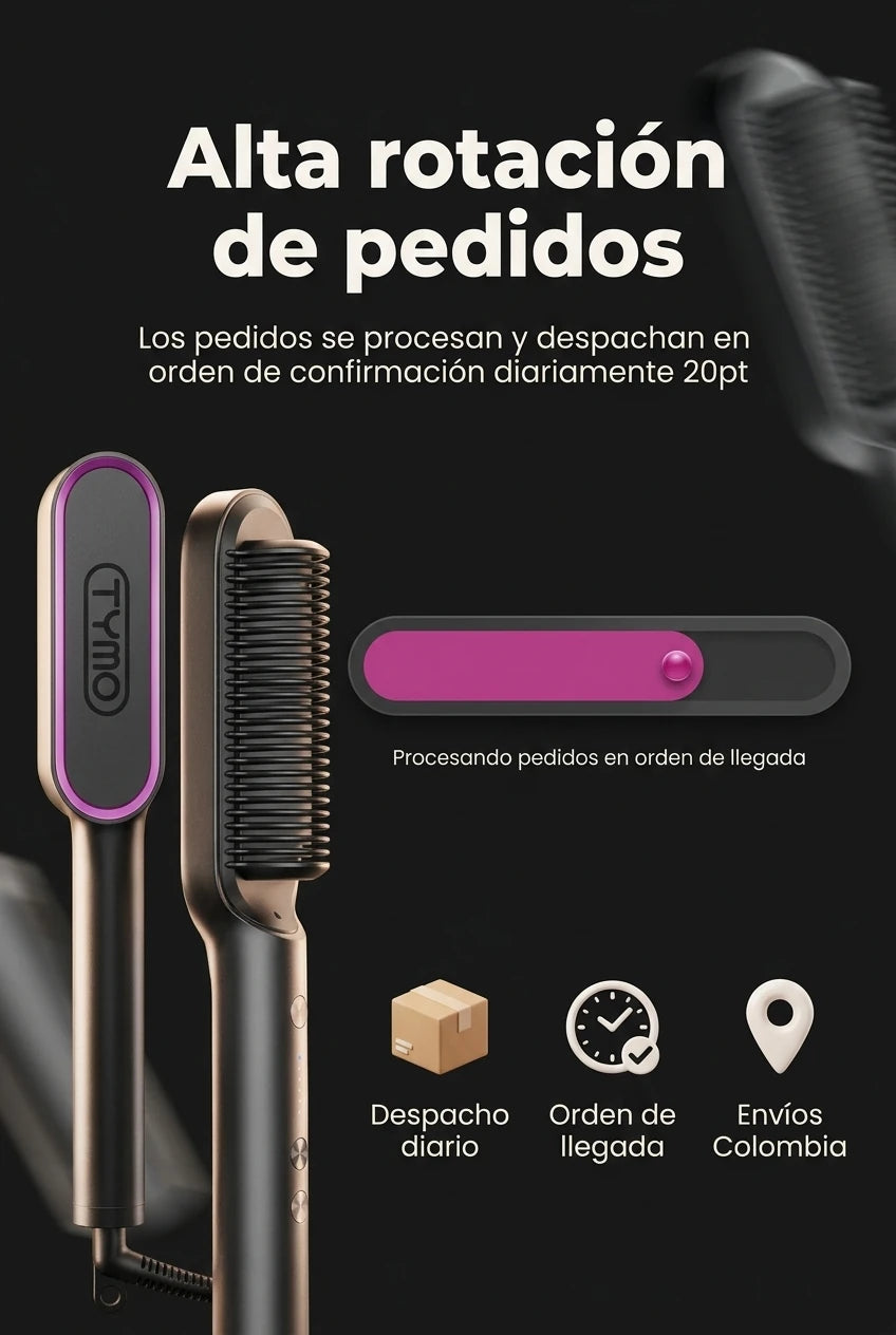 Demanda activa - Cepillo Plancha Alisador TYM 2en1